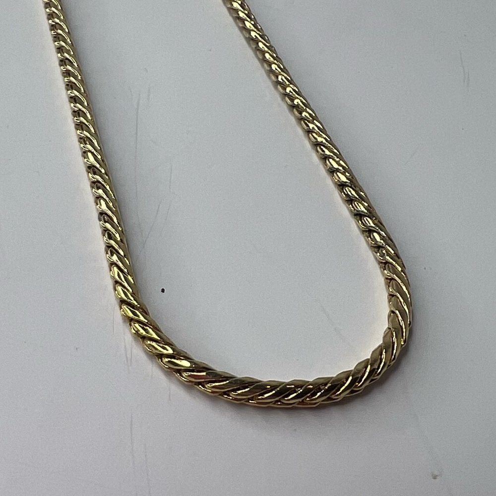 Christian Dior Gold Tone Chain‎ Rhinestone Pendant Necklace CD | PRELOVED!!💎 - Picture 5 of 12